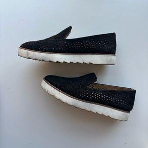 Franco Sarto Women’s Suede Perforated Loafers